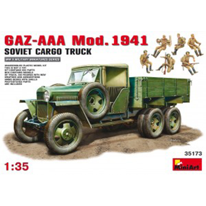 Miniart 1/35 Maket GAZ-AAA 1941 Model Sovyet Kargo Kamyonu